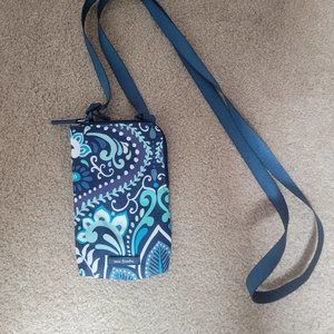 Vera Bradley Lighten Up RFID Mini Cellphone Caddy bag